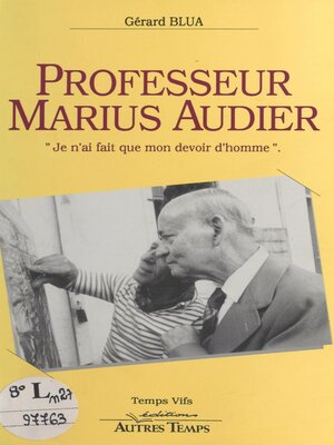 cover image of Professeur Marius Audier